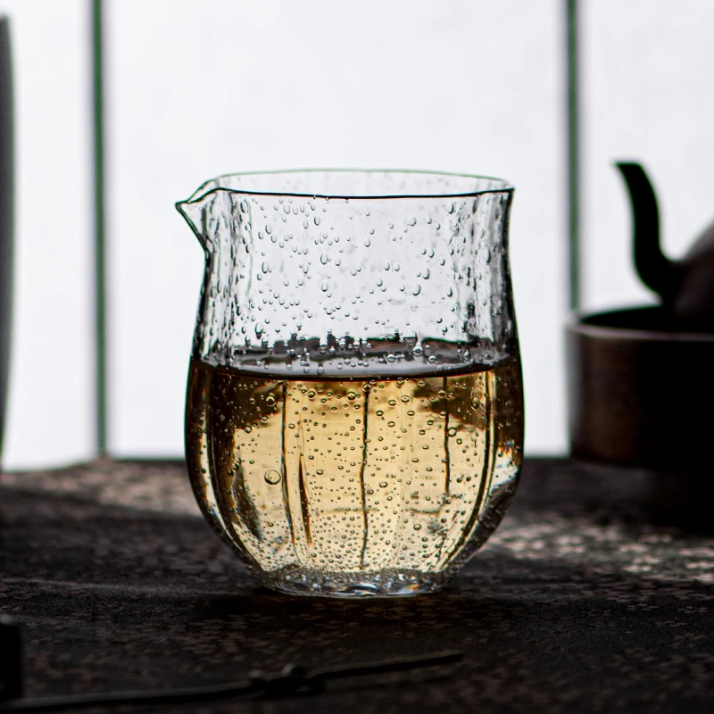 玻璃分茶杯 整套功夫茶具匀杯  高硼硅茶海 日式镜花气泡公道杯