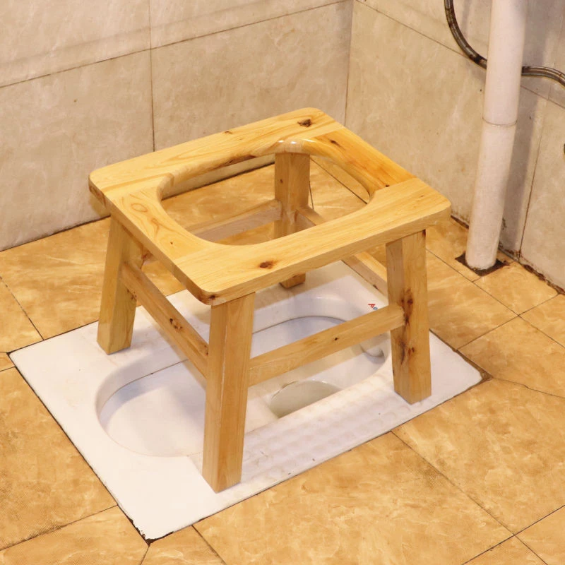 实木孕妇坐便椅坐便凳移动马桶老人座便器坐厕器加固座便椅子家用