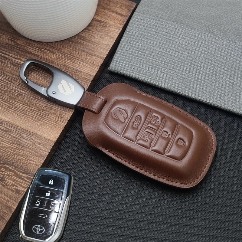 专用于丰田埃尔法钥匙套真皮钥匙包改装钥匙扣高档刻字汽车用男女
