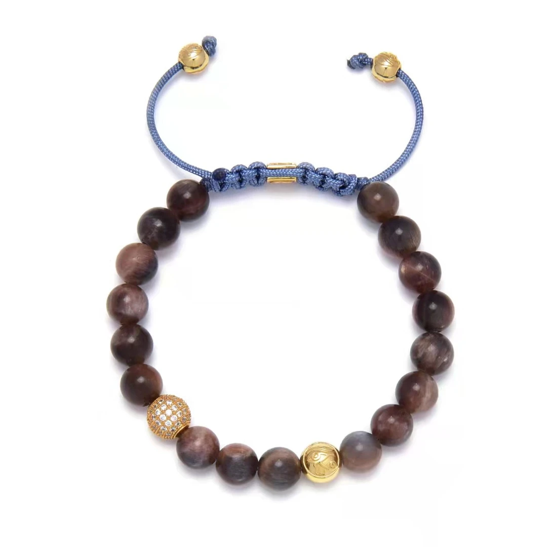 灯小炮 925银手链 高订太阳手链银饰送礼物百搭气质珠宝手工编织