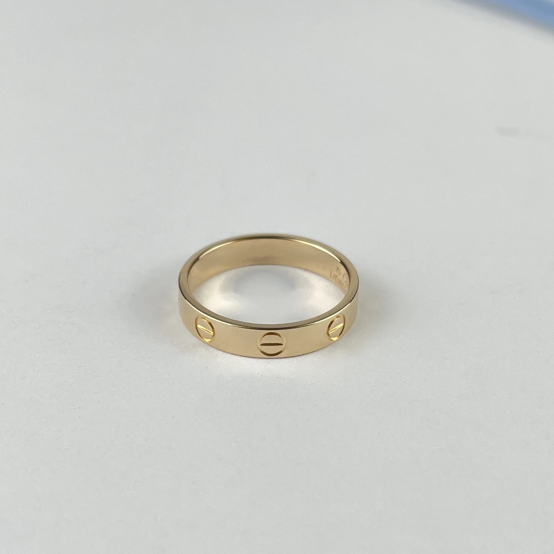 99新 Cartier/卡地亚 LOVE系列经典玫瑰金窄版48-50-52-59-63号