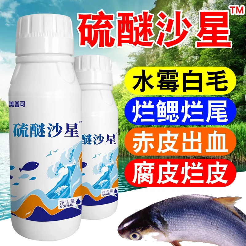 硫醚沙星水产养殖鱼塘专用稳定去水霉白毛腐皮烂鳃烂尾水霉净液体