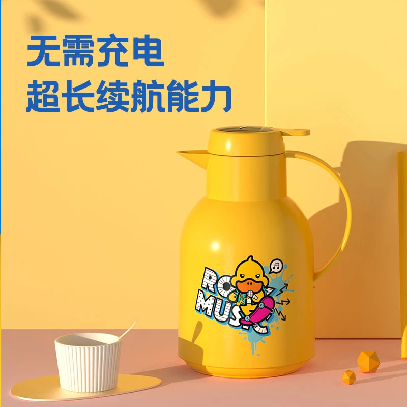 【自营 达人专属】乐唯诗小黄鸭联名款家用按压保温壶 1000ML 冬季