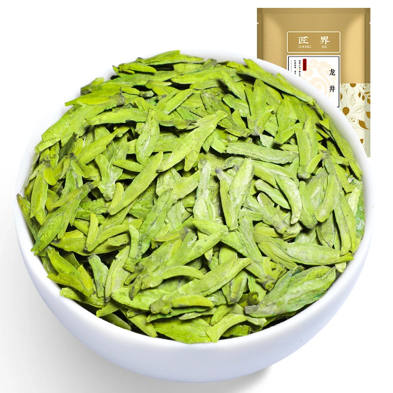 匠界龙井绿茶新茶特级杭州明前春茶豆香龙井浓香绿茶茶叶袋装250g