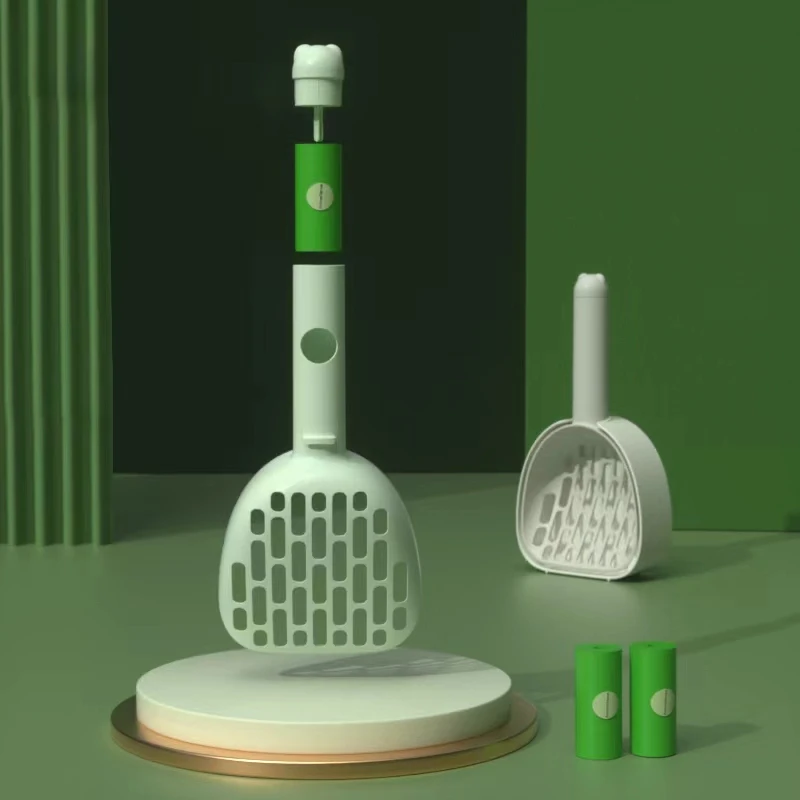 多功能猫砂铲拾便器收纳袋一体猫砂铲猫咪猫砂盆清洁铲屎工具方便