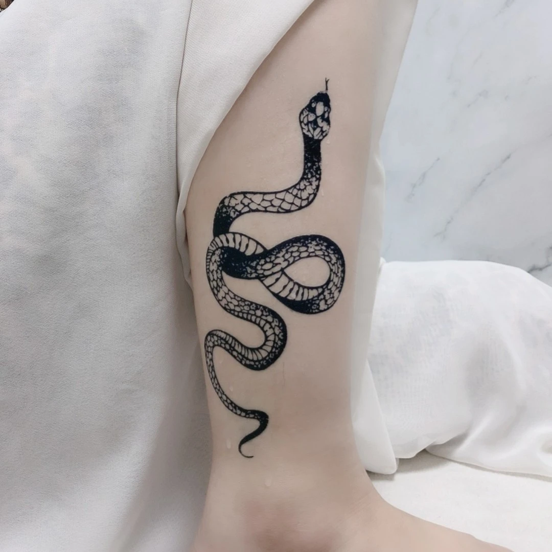 【草本贴纸GZ-388款大蛇】11*18cm防水，自然，耐磨，简单，好看，实拍