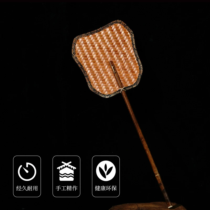 禅意竹制品手工竹编炉扇碳炉扇子迷你凉炉扇煮茶炉扇日式茶道配件
