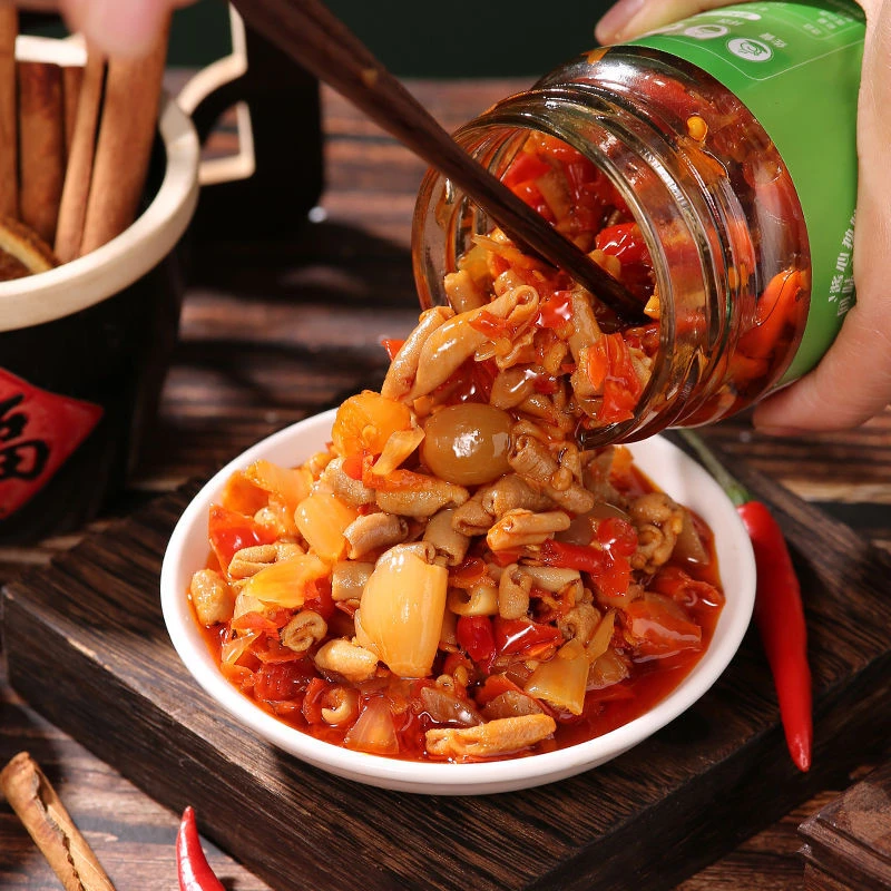 曾姐红烧鸭肠酸辣藠头酱家常做法好吃下饭菜自制美食脆爽酸爽优选