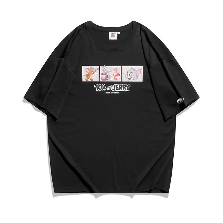 【清清老师专享】特步猫和老鼠联名款T恤夏季情侣款878227010285