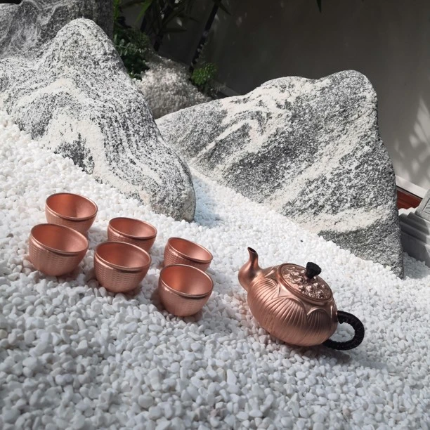 铜亨 紫铜茶壶 套装礼盒包装 铜工艺品