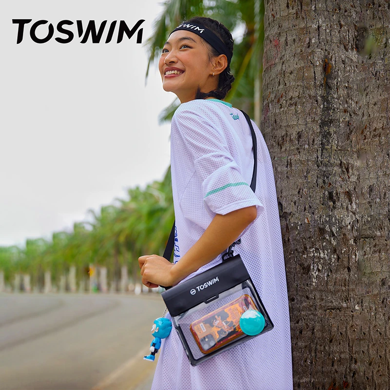 泳镜侠推荐！【TOSWIM手机防水袋】潜水套可触屏便携斜跨防水游泳包