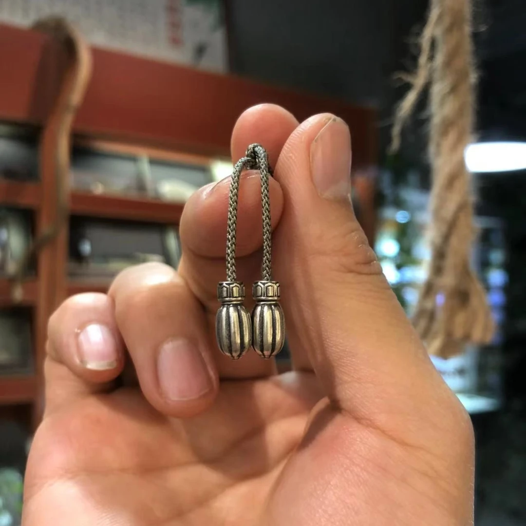 925银银制品 S925银弟子珠，实心，配8/9/10MM串，4.5克