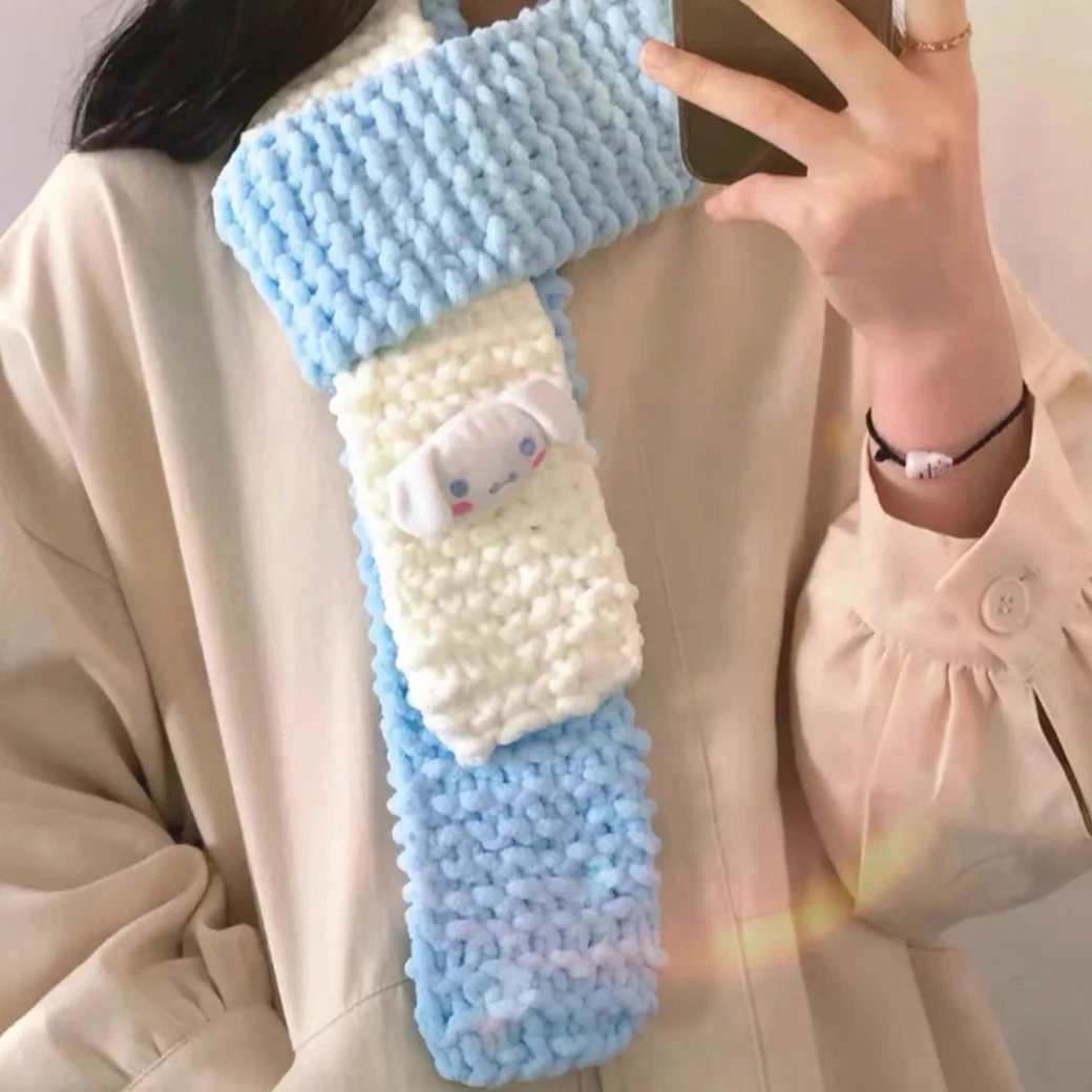 手工diy创意围巾玉桂兔围巾编织神器情侣女朋友材料包[ZQ礼物]