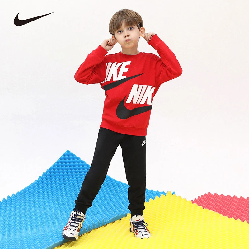【ROOKIE旗舰】现货Nike耐克童装春季休闲无帽卫衣套装NKN-EE-J390