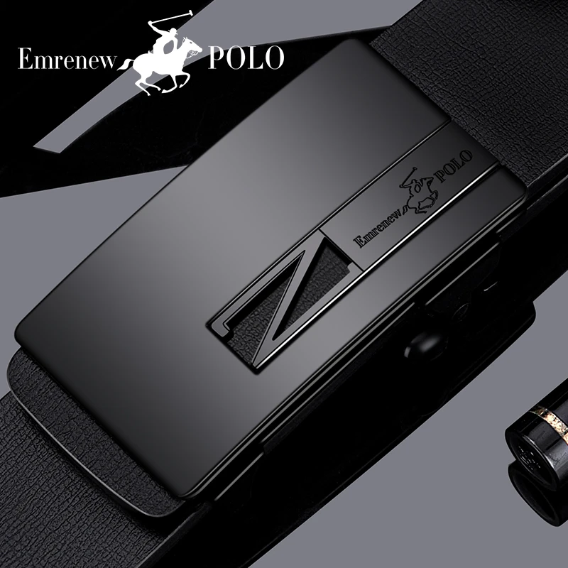 男士商务休闲百搭裤腰带无牙自动扣青年中年男士高档皮带时尚潮流