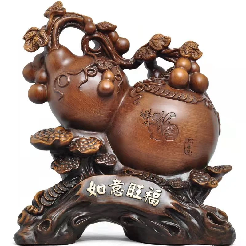 蛇年如意福禄葫芦乔迁新居家居饰品客厅玄关电视柜酒柜工艺品摆件