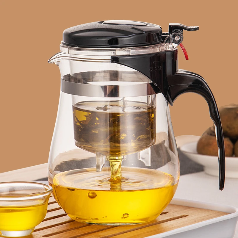 家用飘逸杯泡茶壶全玻璃按压式沏茶杯茶水分离过滤冲茶器高档茶具