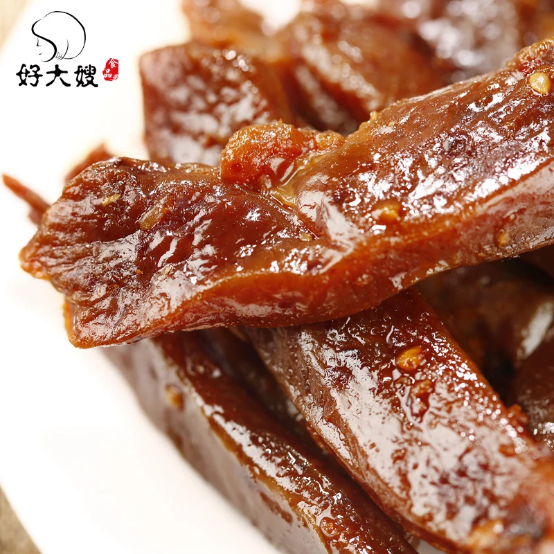 好大嫂手撕鸭肉干风干香辣肉脯宿舍零食网红真空包装特产开袋即食