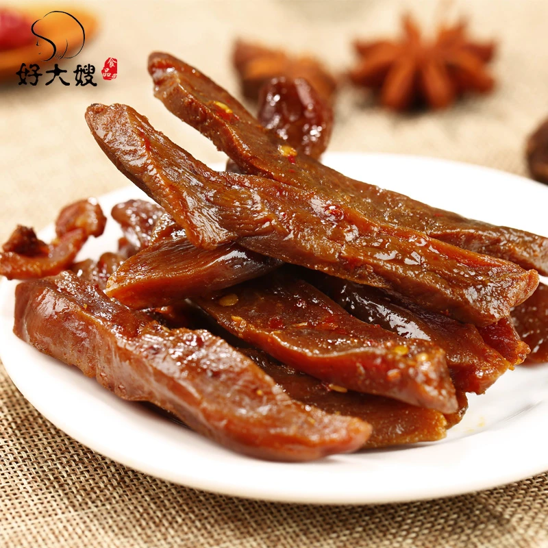 【好大嫂】手撕鸭肉干袋装风干香辣卤味肉脯零食网红包装开袋即食