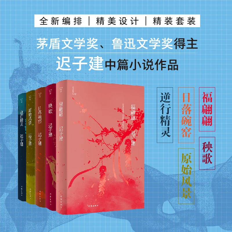 迟子建作品自选集(福翩翩+秧歌+日落碗窑+原始风景+逆行精灵)