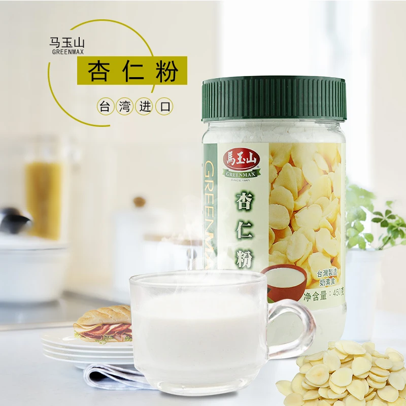 台湾马玉山杏仁粉450g含糖谷物早餐粥冲泡低温烘焙马卡龙冲饮食品
