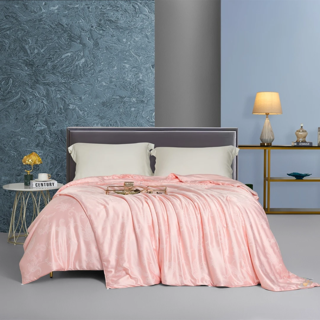 【沐梵家居】新款高端大提花蚕丝子母被 家用加厚——爱佳大提花