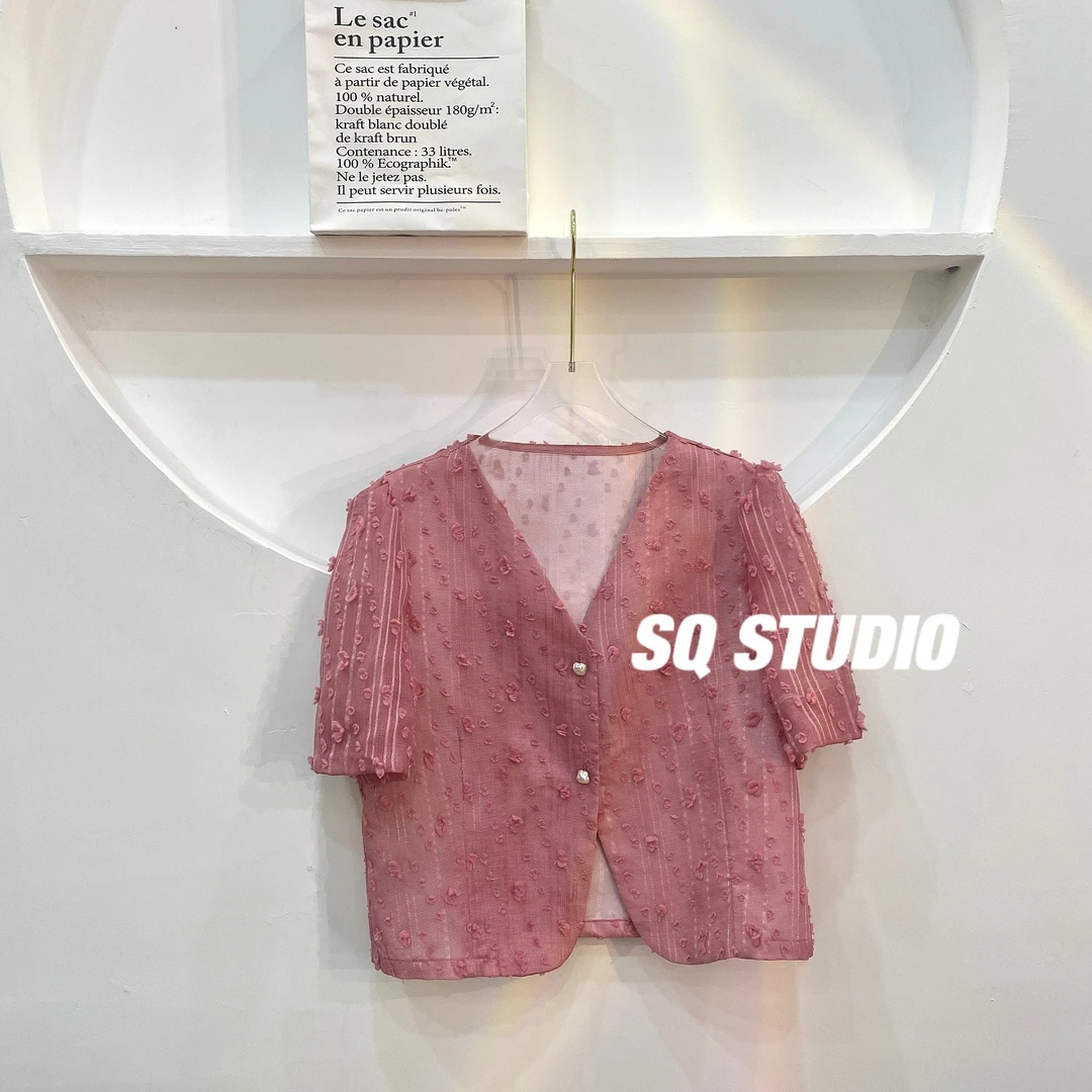 芝芝莓莓粉色上衣202206180011卡码拍大