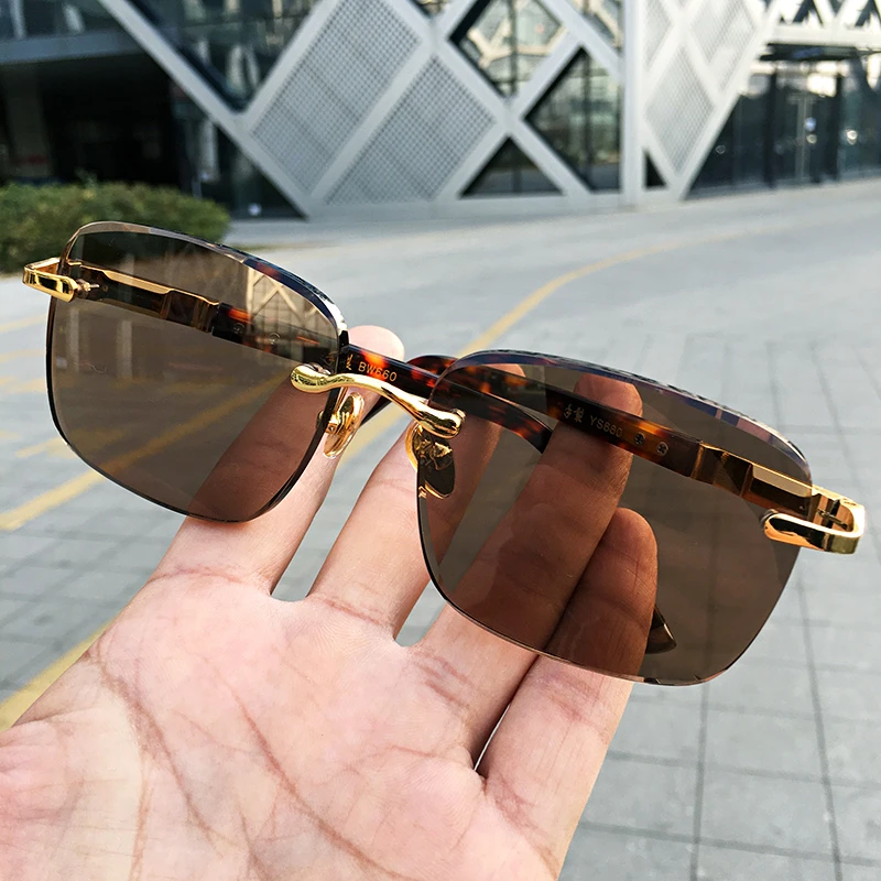 方圆款东海石老石头眼镜一片光太阳镜60*45