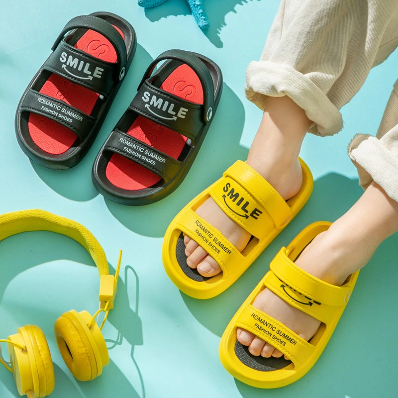 夏季儿童亲子沙滩鞋软底居家鞋男女童凉拖鞋外穿厚底拖鞋儿童凉鞋