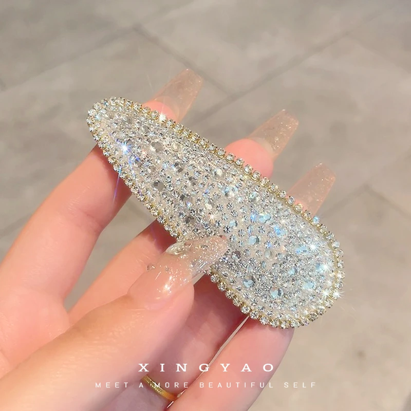 合金发饰 XYAO F203爆闪水滴掰掰夹发夹发饰