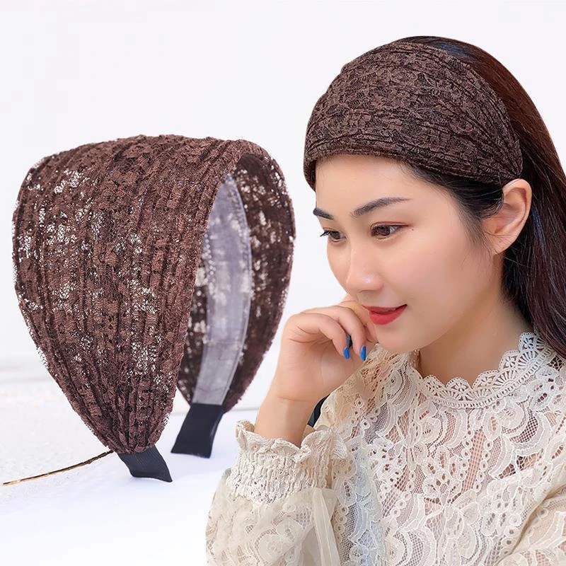 布艺发饰 韩国遮白发的发箍百搭外出防滑宽边压发卡超宽头箍网红