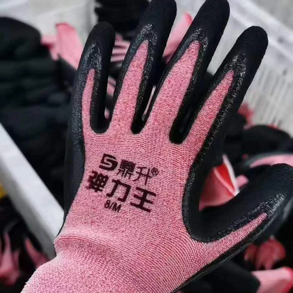 鼎升弹力王手套耐磨透气防臭劳保手套劳动手套女士工地高弹发泡
