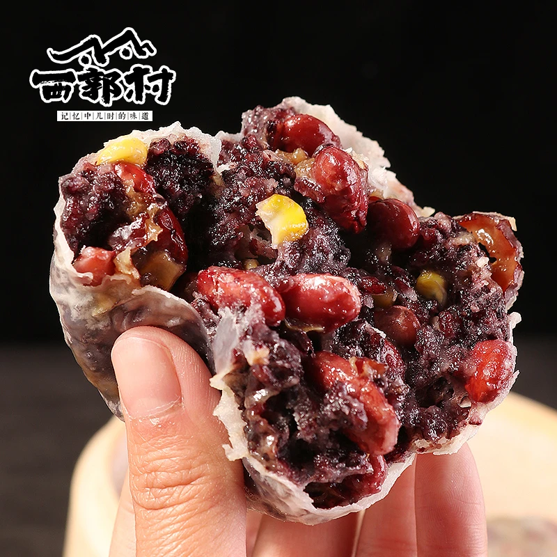 西郭村手工粗粮粘豆包8个装（随机加送1个到手9个）