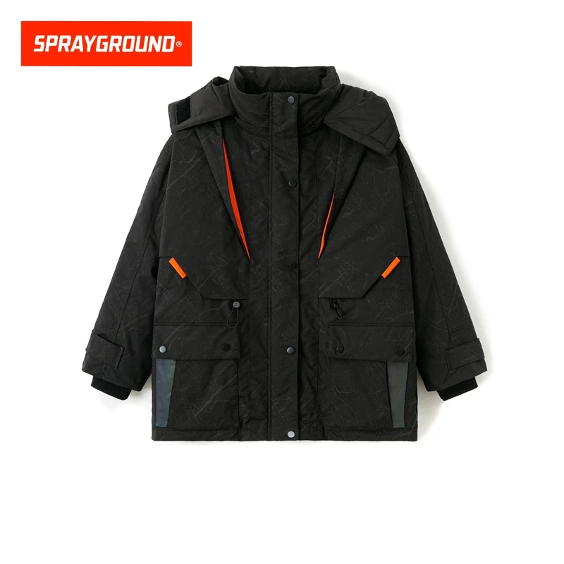 SPRAYGROUND鲨鱼嘴羽绒服白鸭绒保暖时尚宽松休闲秋冬JM W0741314