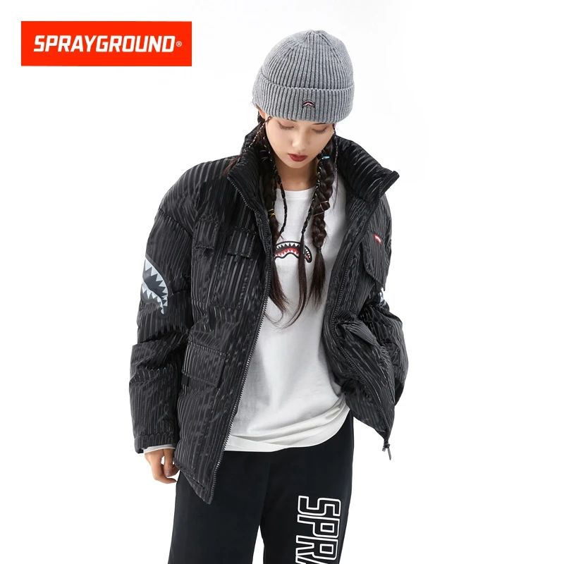 SPRAYGROUND鲨鱼嘴保暖羽绒服时尚潮牌宽松休闲秋冬季JM W0741303