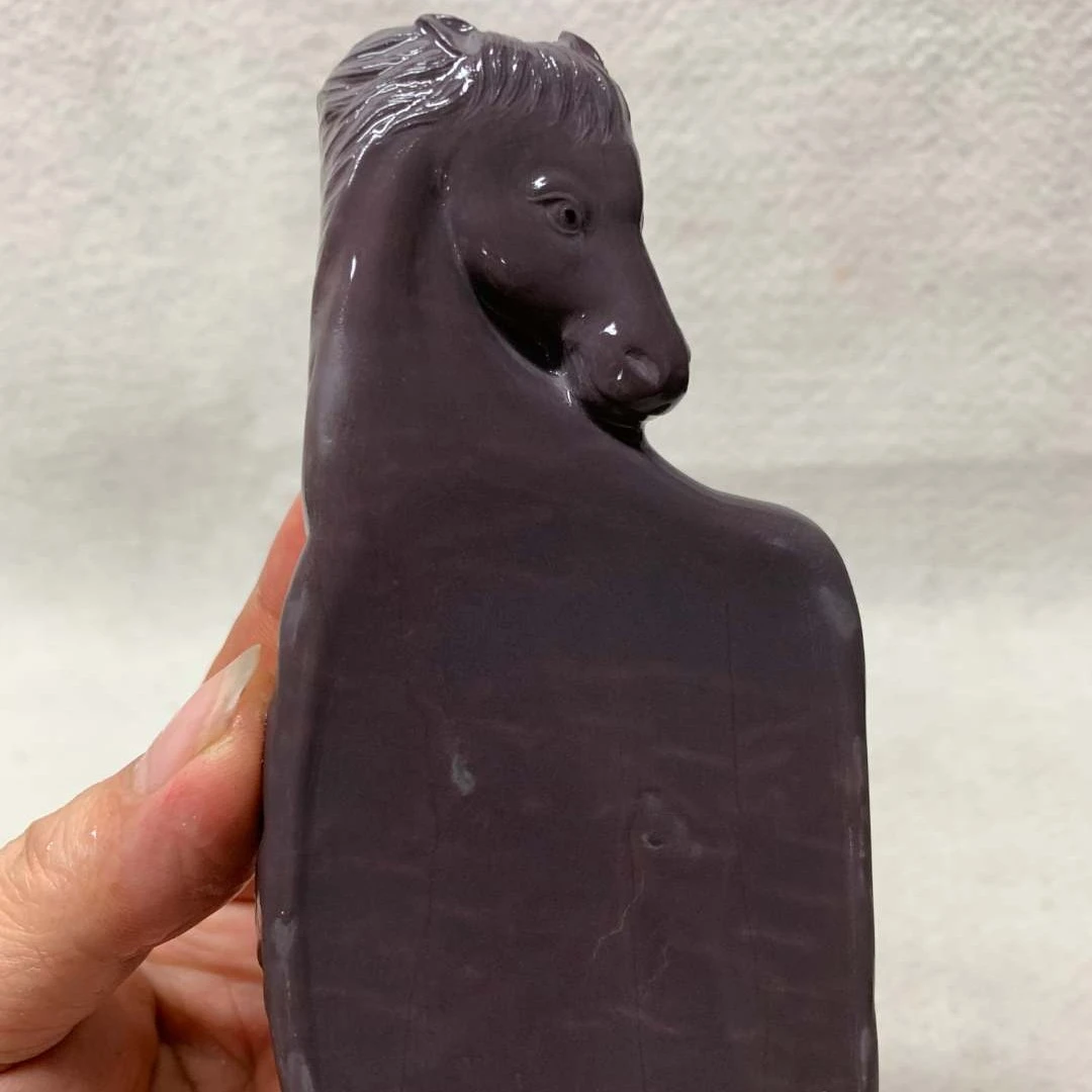 乐砚坊端砚【马到成功】坑仔岩，，13*7*2cm