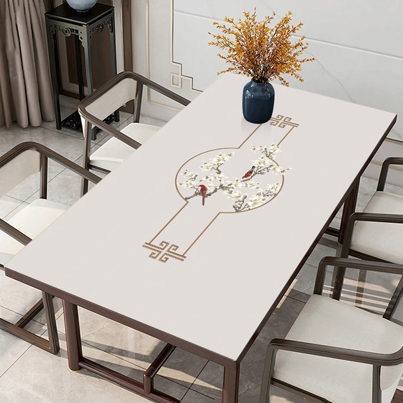 【水莲之家】新中式桌垫防水防油桌面保护垫轻奢高级感可剪裁直播中