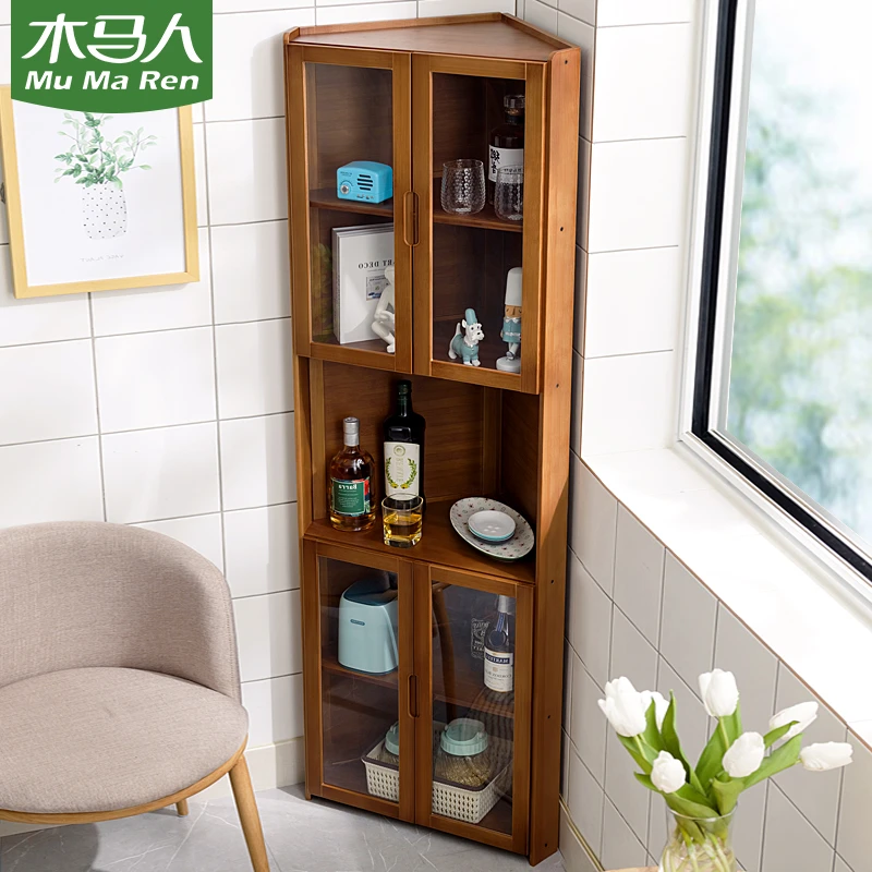 转角餐边柜酒柜储物柜茶水柜边柜厨房置物柜橱柜子客厅靠墙边角柜