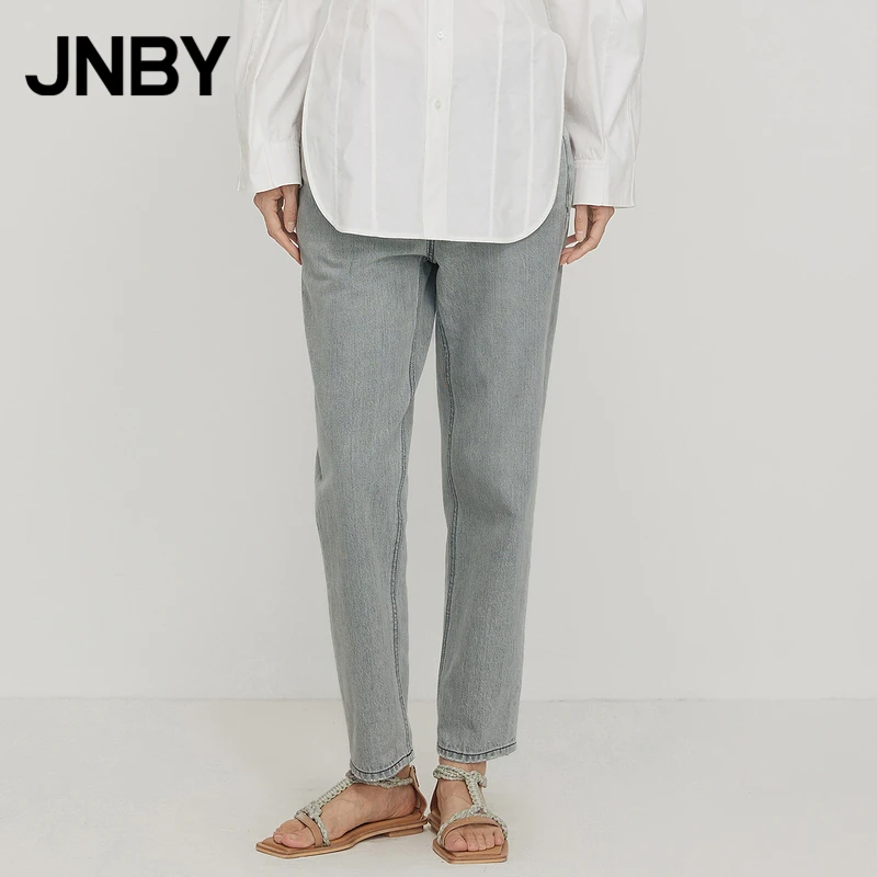 JNBY/江南布衣春季牛仔裤棉质水洗锥形时尚简约铅笔裤5M1EF1270