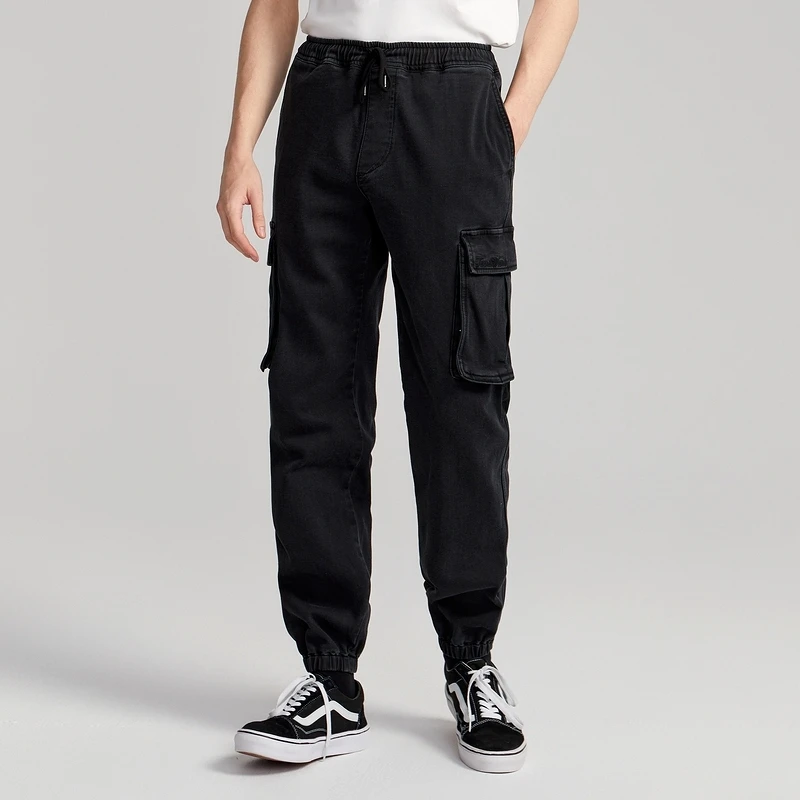 TeenieWeenie小熊男装工装松紧带休闲时尚牛仔长裤TNTJ222306A