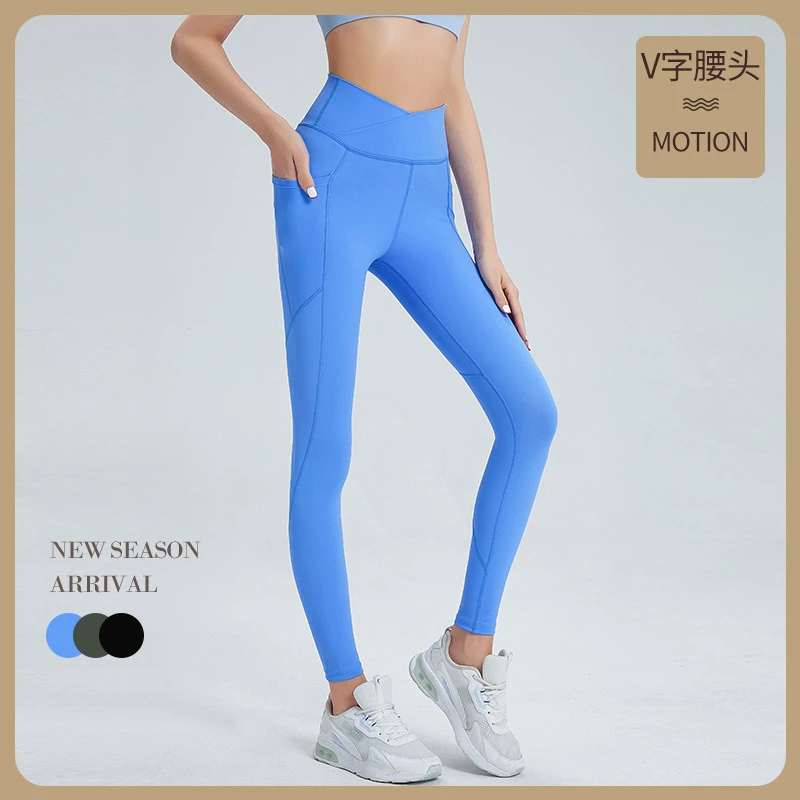 健身裤女高腰提臀速干训练跑步防尴尬运动紧身瑜伽裤夏季20022