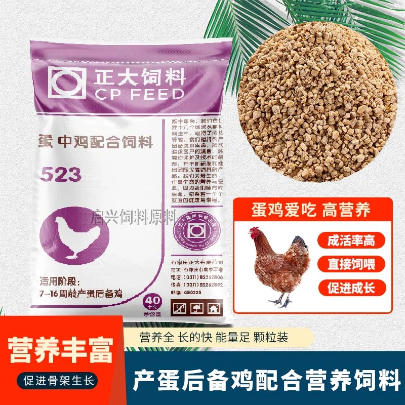 正大蛋鸡饲料中鸡育成后备鸡青年鸡颗粒料523小包装5.5斤 包邮