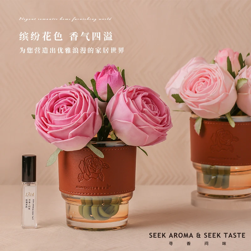 【专属】唯美~永生玫瑰仿真花无火香薰房间卧室香水香氛优雅花香