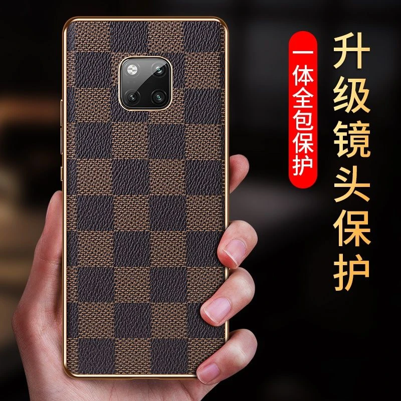 华为mate20pro手机壳mate20手机套高档全包防摔超薄皮革曲面屏