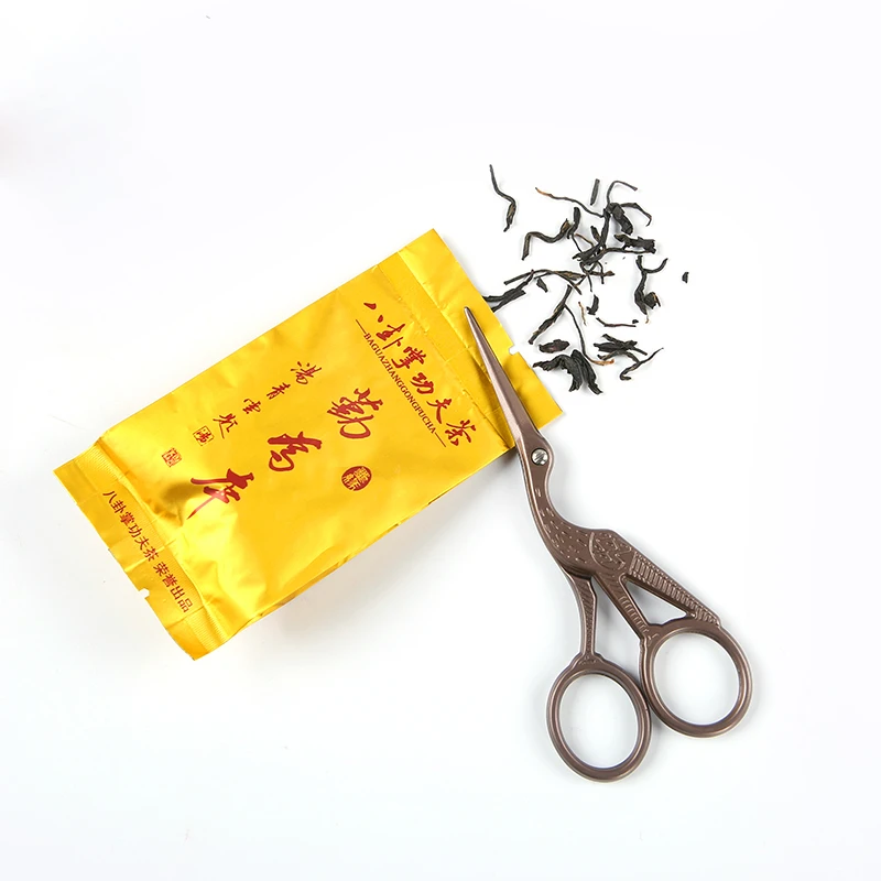 汝岩茶道小剪刀复古仙鹤型茶叶包装袋剪家用茶具剪子中式茶艺配件
