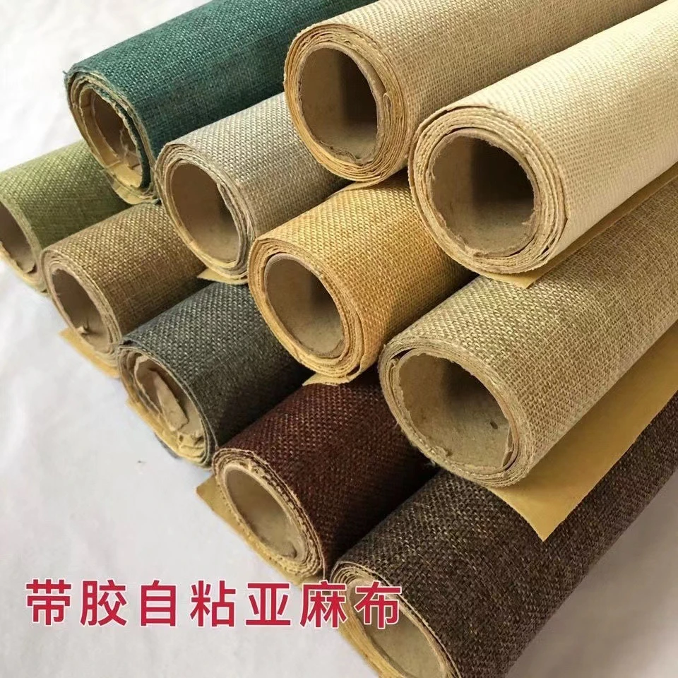 手工自粘麻布底布20003