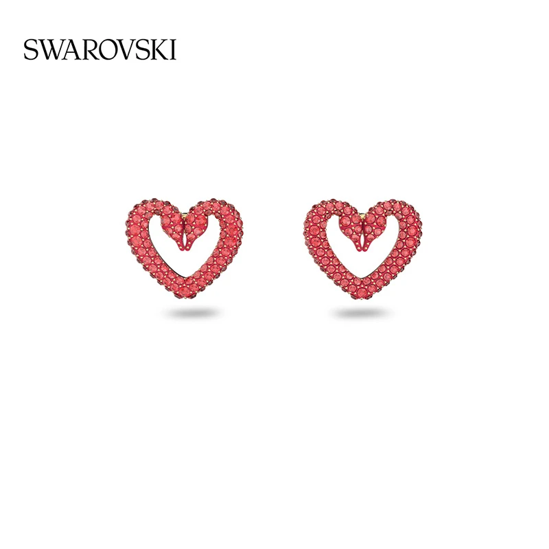 Swarovski/施华洛世奇 合金仿水晶耳饰 UNA 耳钉 唯爱永恒寓意