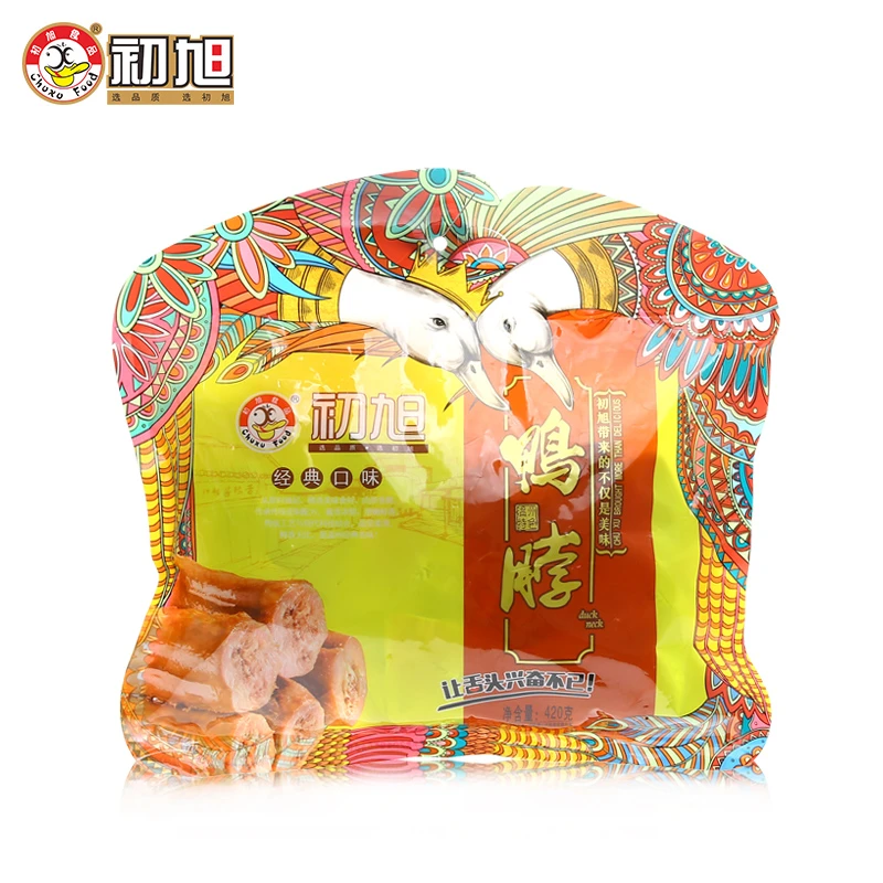 温州初旭鸭脖净重420g 原味/辣味卤味休闲小吃零食鸭脖子