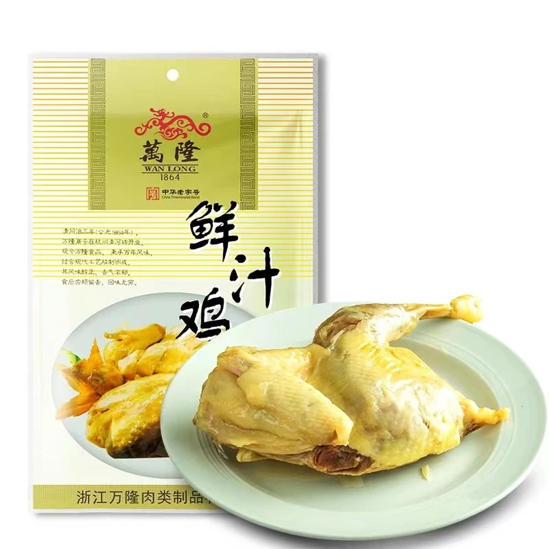 万隆380g鲜汁鸡,新鲜传统工艺放养鸡 现杀鸡制作秘制配方开袋即食