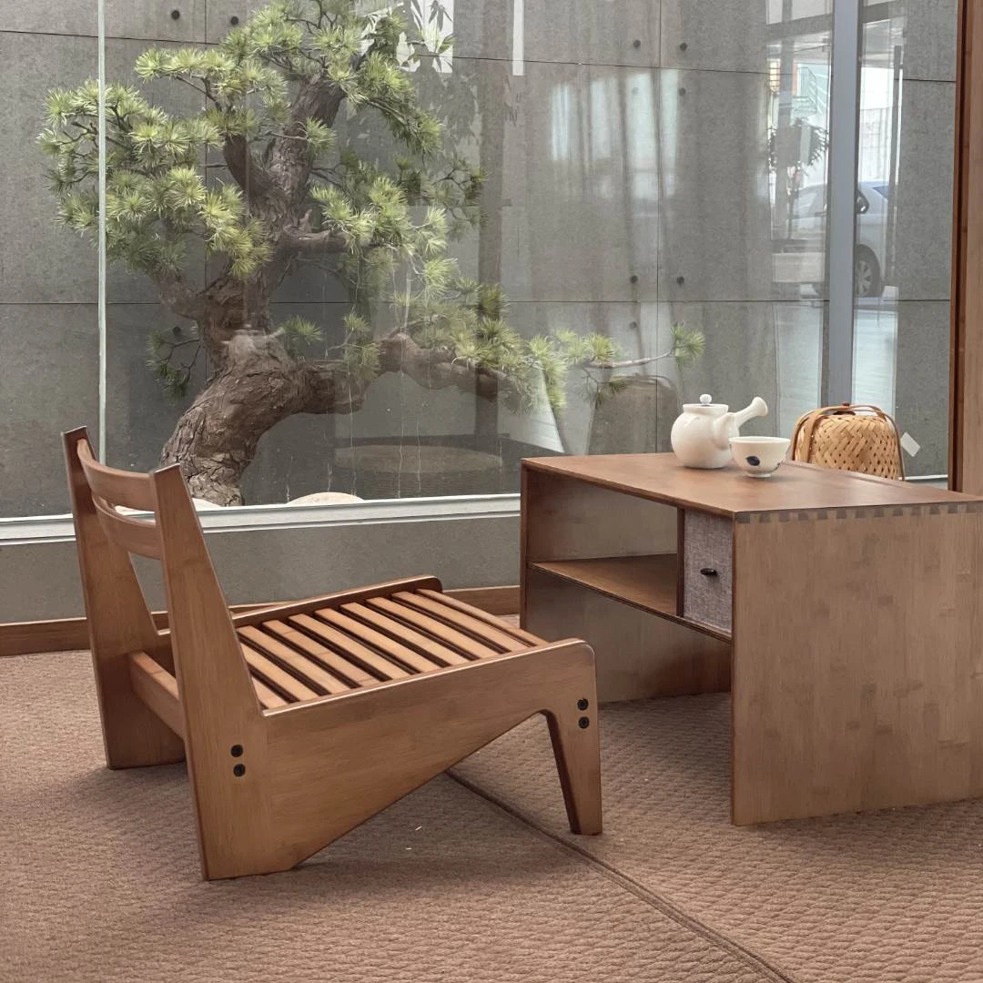 度庐唐椅新中式客厅桌椅阳台简约书房家用创意座椅茶桌椅榻榻米椅